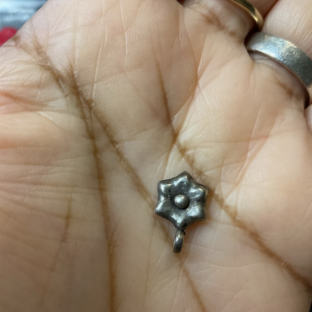 Silver Flower Charm Pendant